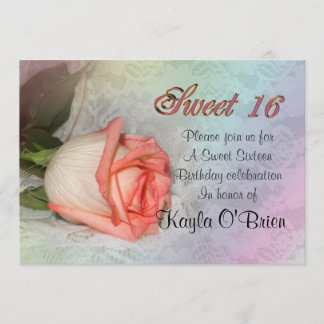 Sweet 16 Rose Einladung