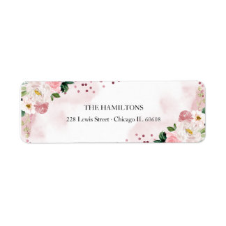 Sweet 16 Rose Gold Blush Wasserfarbe Blütenfarben