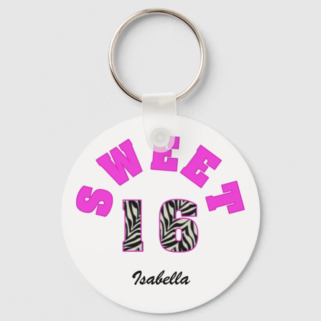Sweet 16 Schlüsselanhänger (Vorderseite)