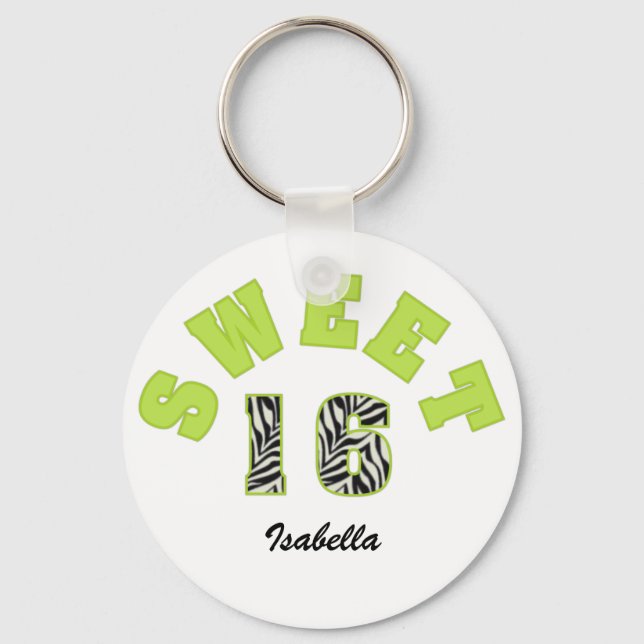 Sweet 16 Schlüsselanhänger (Vorderseite)