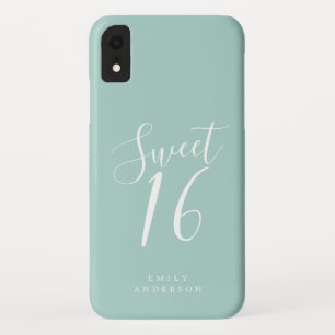 Sweet 16 Script Sky Blue 16. Geburtstag Case-Mate iPhone Hülle