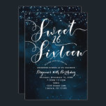 SWEET 16 Sechzehn Celestial Starry Blue Sky Party Einladung<br><div class="desc">SWEET 16 Sechzehn Celestial Starry Blue Sky Party Einladung. Passen Sie beide Seiten an,  egal wie Sie gewollt haben,  für jedes Ereignis.</div>