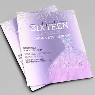 Sweet 16 Sechzehn Geburtstagsparty Dress Diamonds