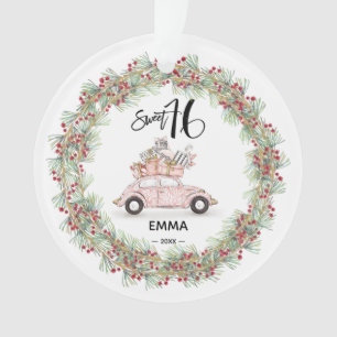 Sweet 16 Signature Script Voiture Verdure