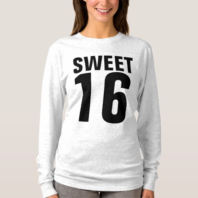SWEET 16 SIXIÈME FILLES T-SHIRTS D'ANNIVERSAIRE (Devant)