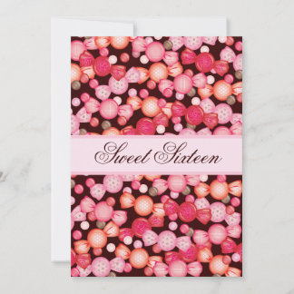 Sweet 16 Sixteen Candy Collection in Pink Einladung