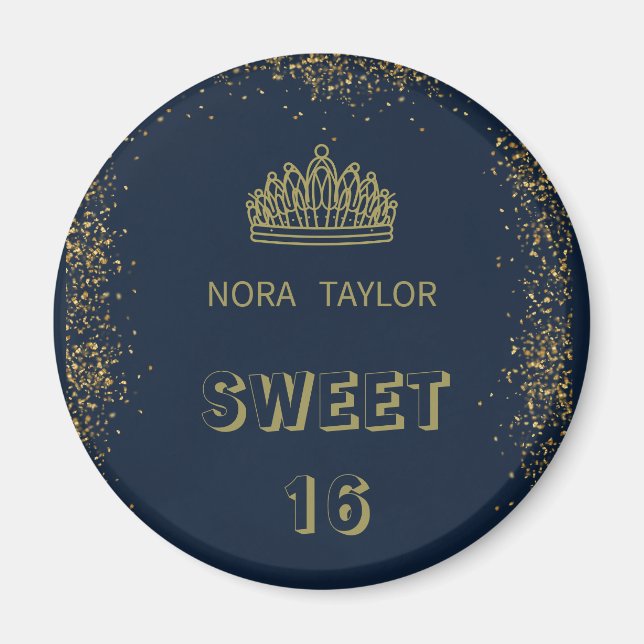 "Sweet 16 Soirée: Glam, Glitz und Gute Zeiten!" Magnet (Vorne)