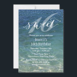 Sweet 16 Summer Beach Moderne Confetti Dots Einladung<br><div class="desc">Sweet 16 Summer Beach Moderne Confetti Dots Einladungen.</div>