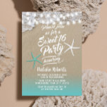 Sweet 16 Tropical Summer Beach Starfish Einladung<br><div class="desc">Tropical Summer Beach Starfish Sweet 16 Einladungen.</div>