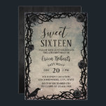Sweet 16 Vintage Rose & Thorn Dunkle Märchen Einladung<br><div class="desc">Sweet 16 Dark Rose & Thorn Vintag Messe Geburtstag Einladungen.</div>