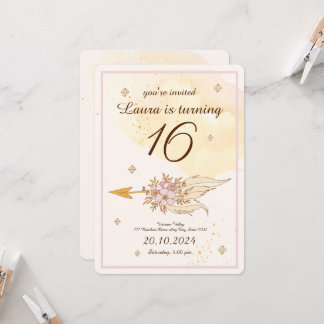 Sweet 16 Wild One Dreamcatcher Tribal Boho Einladung