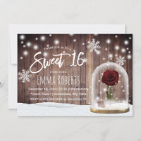 Sweet 16 Winter Beauty Rose Dome Rustikales Barnho