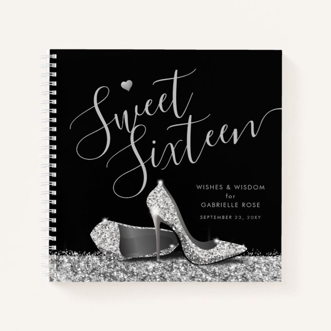 Sweet 16 Wisdom Advice Party Gästebuch Notizbuch (Vorderseite)
