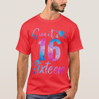 Sweet 16th Birthday Party Celebration Siteen Years T-Shirt