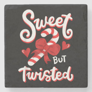 Sweet aber gefickt Funny Weihnachts Candy Cane Xma Steinuntersetzer