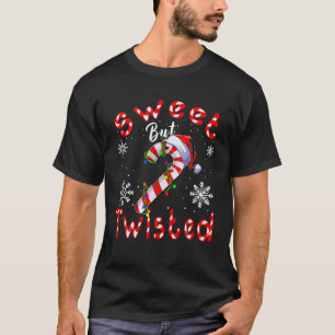 Sweet aber gefleckt Funny Candy Cane Weihnachtsmän T-Shirt