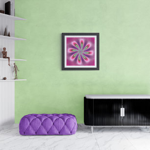 Sweet Abstrakt Blume Fraktal Poster