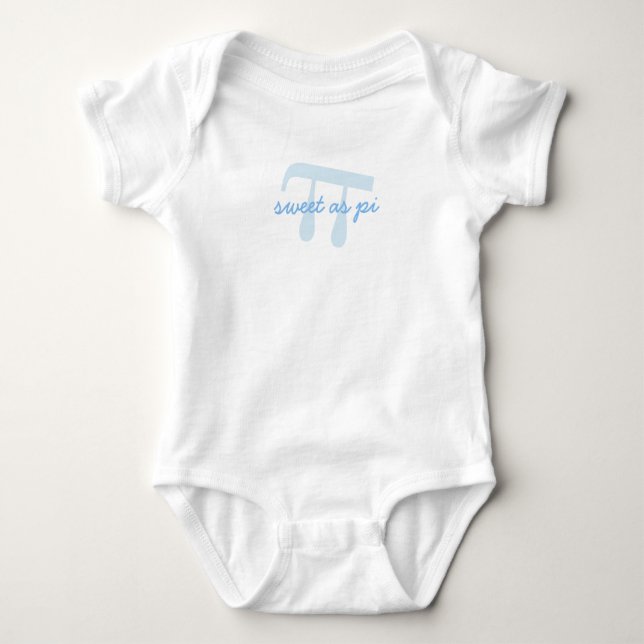 Sweet als PI Math Teacher Boy Bodysuit Baby Strampler (Vorderseite)