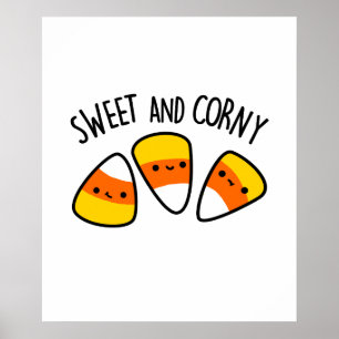 Sweet and Corny Funny Mais Kernels Pub Poster