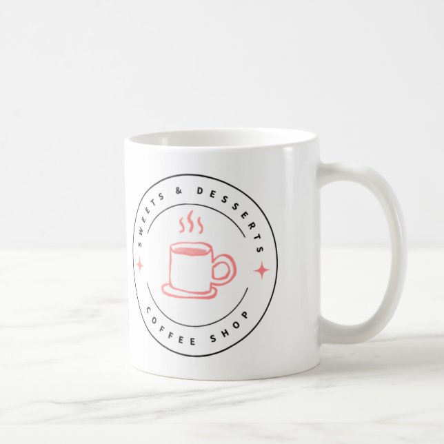 Sweet And Dessert Mug Logo Kaffeetasse (Rechts)