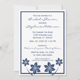Sweet and Sassy Blume Bridal Dusche Einladung