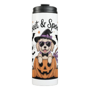 Sweet and Spooky Dog Halloween Thermosbecher