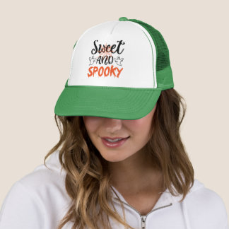 Sweet and Spooky Ghosts Halloween Truckerkappe