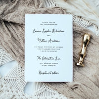 Sweet and Whimsical Simple Black and White Wedding