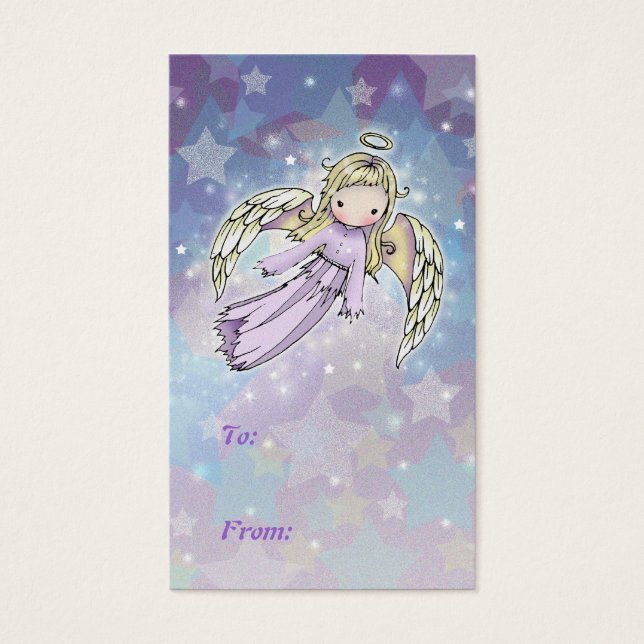 Sweet Angel Holiday Geschenketiketten (Vorderseite)