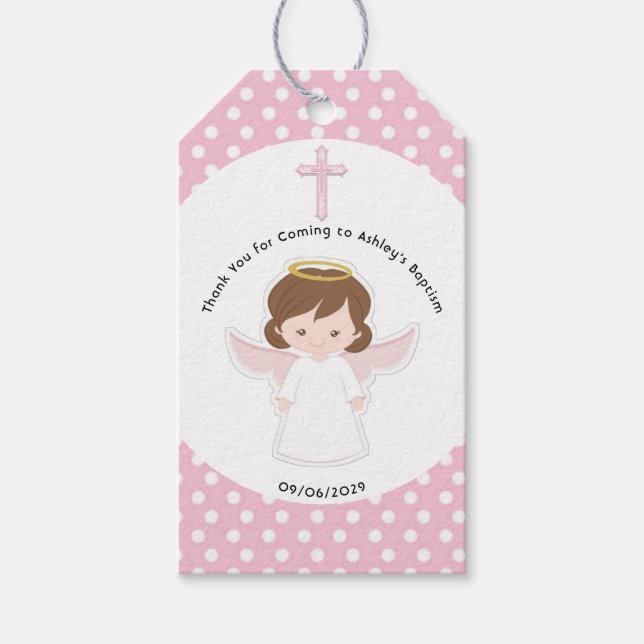 Sweet Angel Taufe Erste Kommune Vielen Dank Geschenkanhänger (Vorderseite)