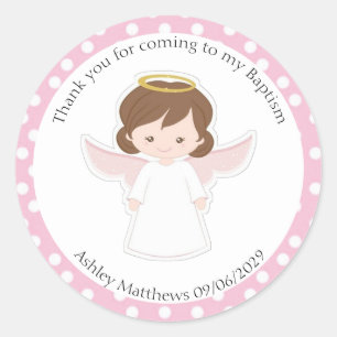 Sweet Angel Taufe Erste Kommunion Gastgeschenk C Runder Aufkleber