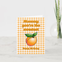 Sweet Apricot Geburtstagskarte