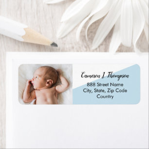 "Sweet Arrival" Personalisiertes Baby Foto Return 