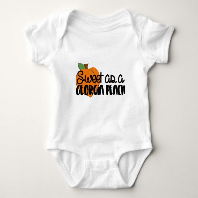 Sweet as a Georgia Peach Bodysuit Baby Strampler (Vorderseite)