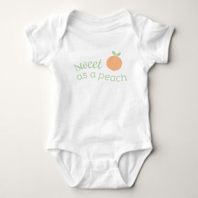 Sweet as a Peach Baby Shirt (Vorderseite)