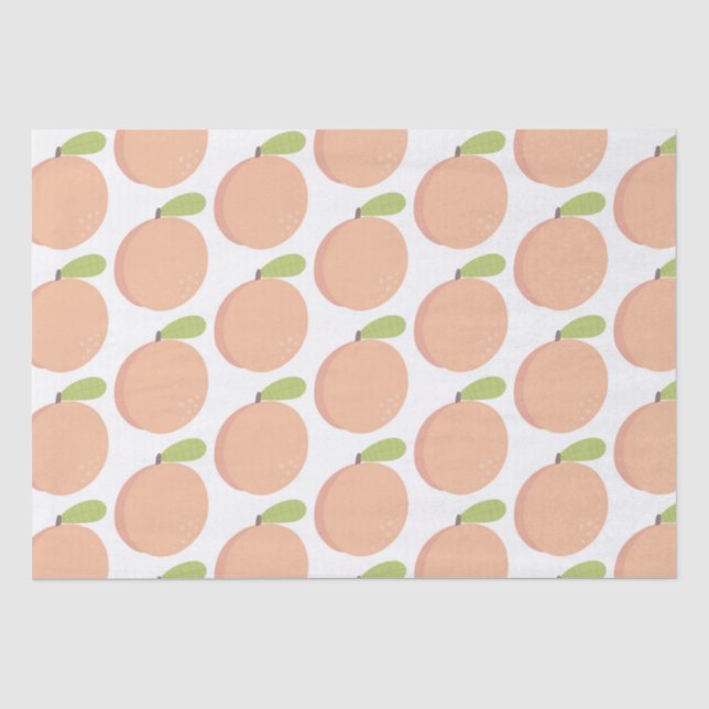 Sweet as a Peach Blossom Peachy Geburtstag Seidenpapier (Vorderseite)