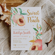 Sweet as a Peach Greenerenery Baby Shower