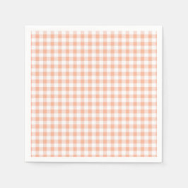 Sweet as a Peach kariert Birthday Serviette