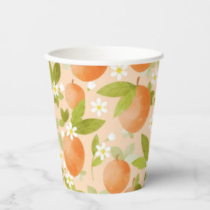Sweet as a Peach Theme Geburtstagsparty Paper Cup Pappbecher