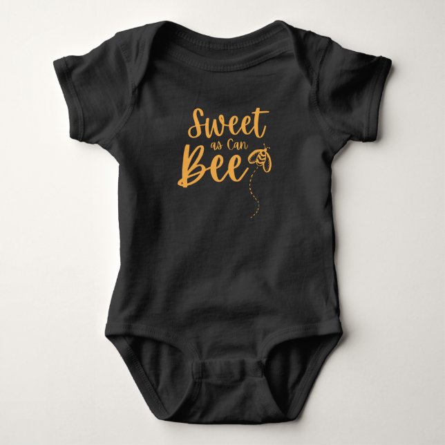 Sweet as can be niedlich Honey Bee Baby Geschenk B Strampler (Vorderseite)