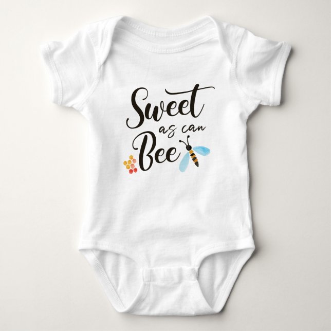 Sweet as Can Bee Baby Bodysuit Strampler (Vorderseite)