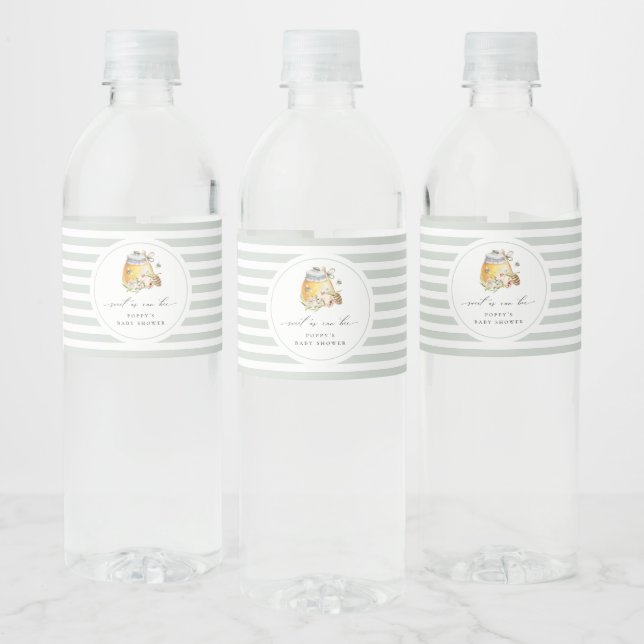 Sweet as Can Bee Baby Dusche (Flaschen)