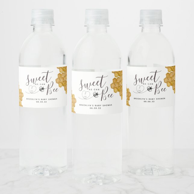 Sweet as Can Bee Baby Dusche (Flaschen)