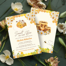 Sweet as Can Bee Baby Dusche Blumenwabe