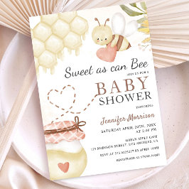 Sweet as Can Bee Baby Dusche Einladung