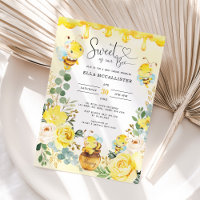 Sweet as Can bee Baby Dusche Gelbe Rosen Sprinkle