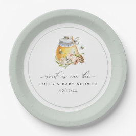 Sweet as Can Bee Baby Dusche Pappteller