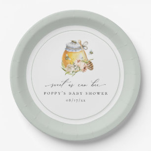 Sweet as Can Bee Baby Dusche Pappteller