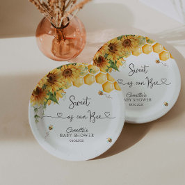 Sweet as Can Bee Baby Dusche Pappteller