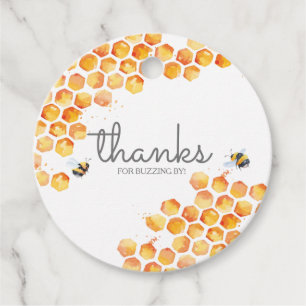 Sweet as Can bee Bumblebee Round Fevor Tags Geschenkanhänger